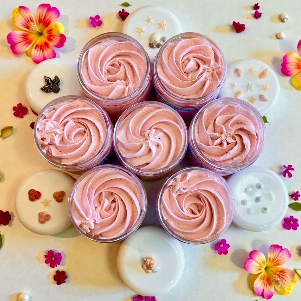 Hand Crafted “Dragonfruit Hibiscus” Scented Whipped Body Butter (8 Oz) - Picture 3 of 4